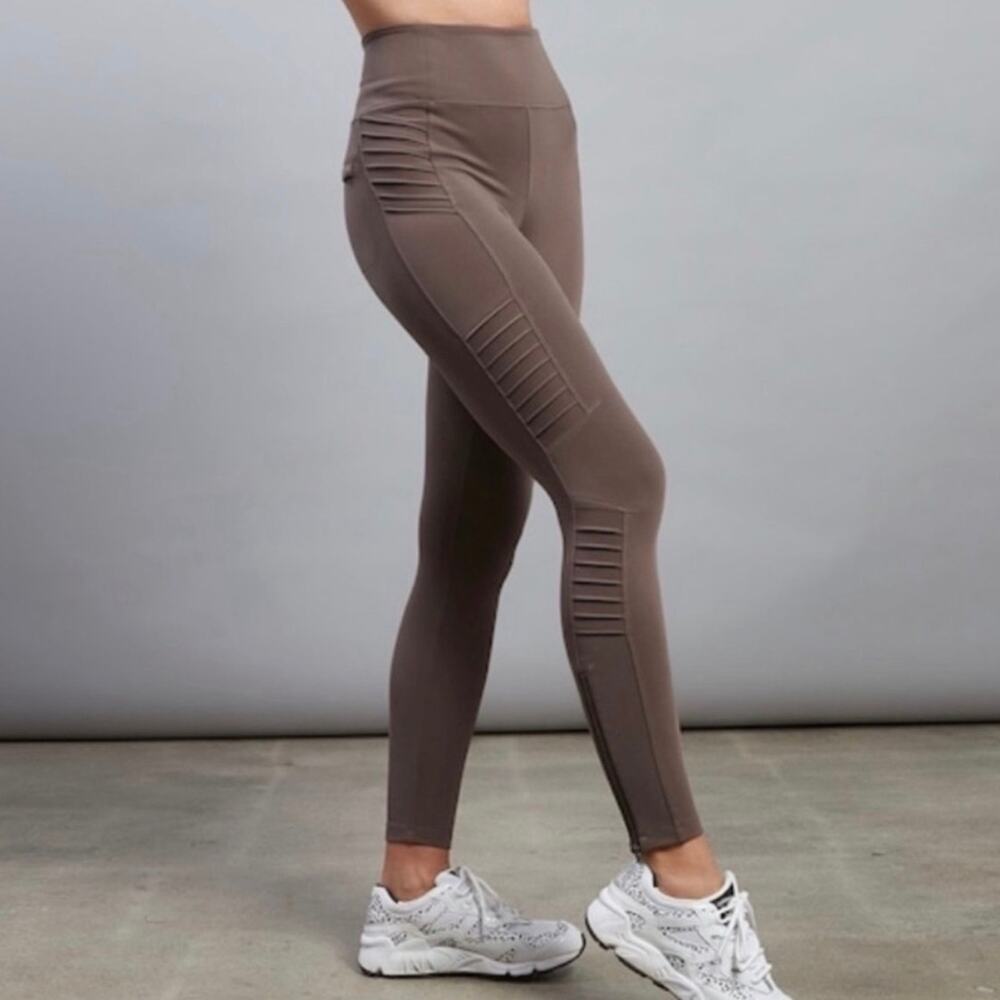 Athleta Women’s Delancey Moto Tight in Brown Size Small NWOT